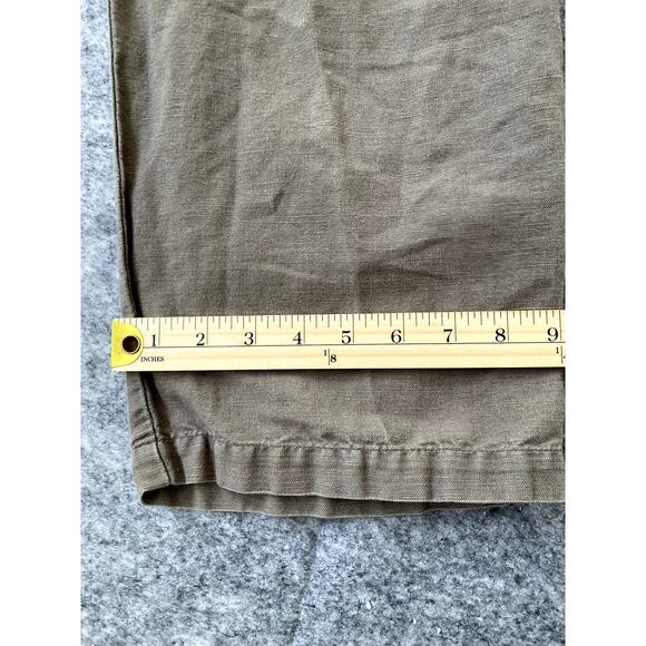 Eddie Bauer Pants Mens 38x24 Beige Linen Cotton Blend Boot Cut Outdoors Hiking - Picture 6 of 11